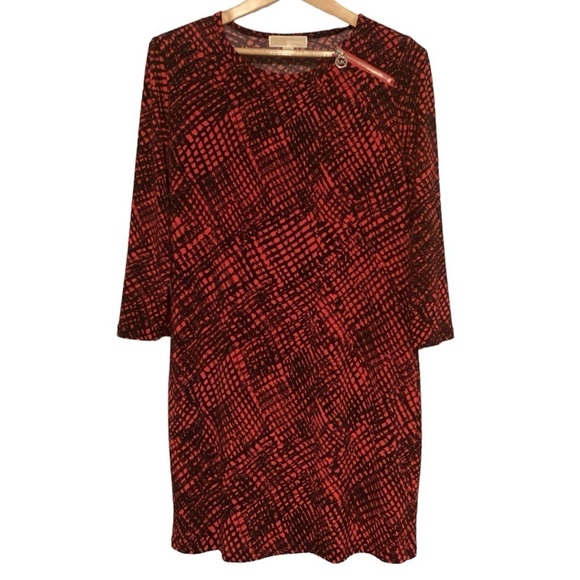 Michael Kors red & white dress‎ size L - Picture 5 of 6